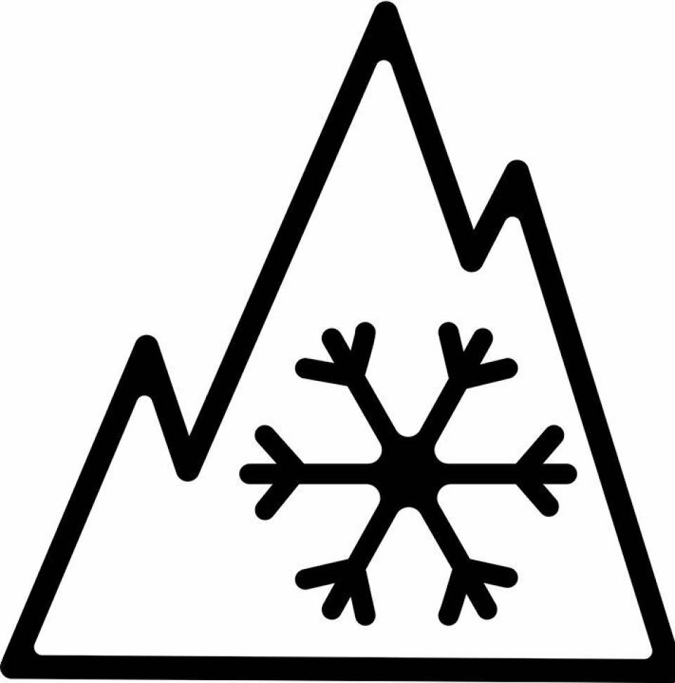 GODKJENT: Har dekket ett slikt symbol skal det være godkjent for å ferdes på vinterveier.