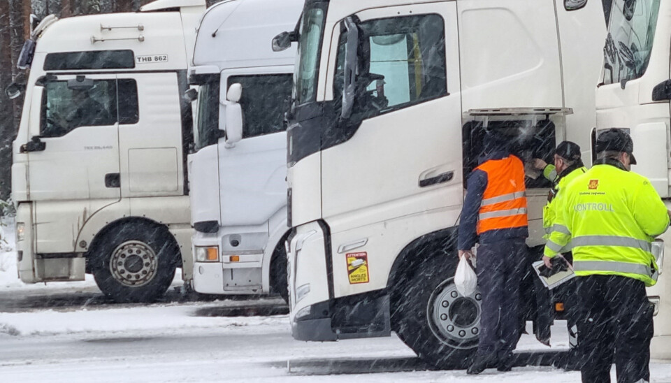 ILLUSTRASJONSBILDE: Kontroll på Svinesund.