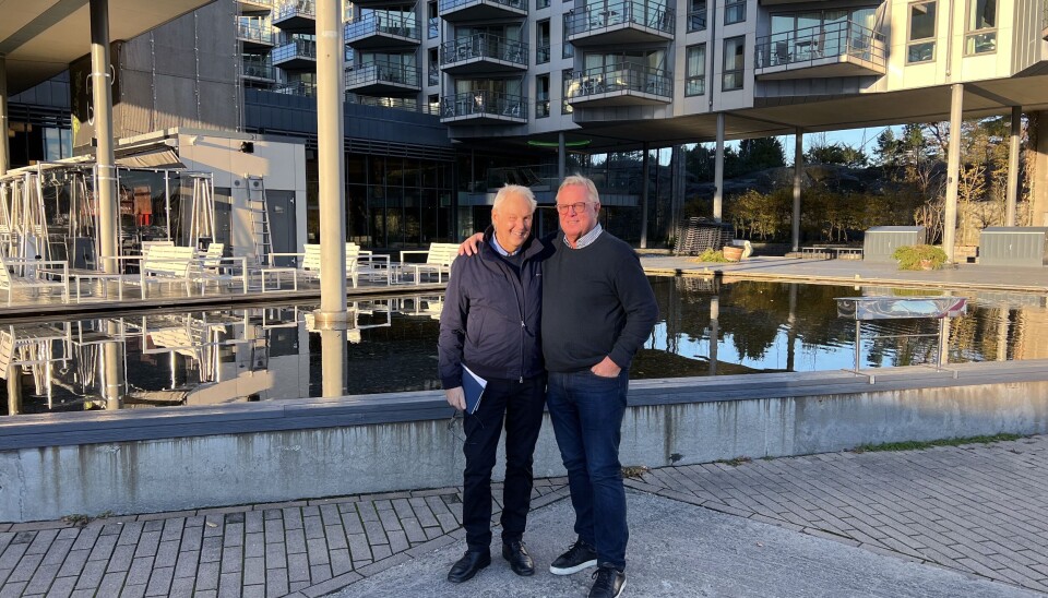 NÆRMERE NORGE: Thor Smette i ZINGA har fått med seg Tommy Thörn på laget og etablerer SPC i Strømstad. – Vil gi oppskriften for godt vedlikehold. Potensialet er å kutte CO2-utslipp og spare 50-80 prosent av kostnaden, sier Smette og Thörn.