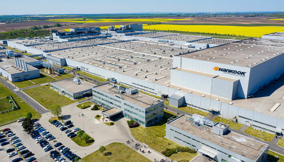 UTVIDES: Rácalmás fabrikken I Ungarn utvides til å produsere lastebildekk, forventet produksjonsstart er i 2027.