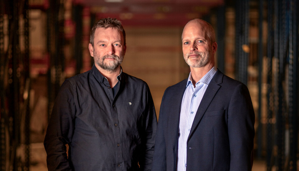 FRA VENSTRE: Glenn Ole Haugrud (teknisk inspektør) og Henrik Fagerland (daglig leder) hos Morek er fornøyde med å kunne tilby et enda mer komplett sortiment til transportbransjen.