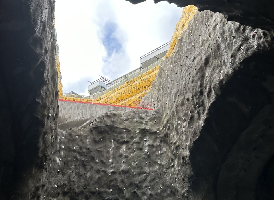 FORNEBUPORTEN STASJON 1: Nordlig sjakt tett på naboer og Norwegians hovedkontor i fredet bygg kalt
«Diamanten».