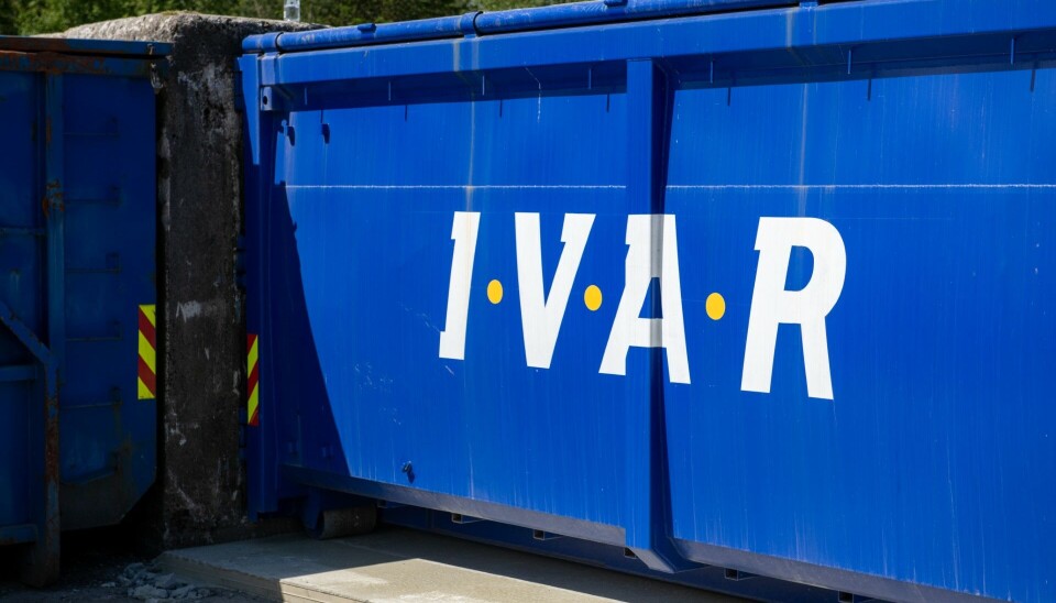 CONTAINERE: Slik store IVAR-containere skal fraktes med de nye elektriske lastebilene.