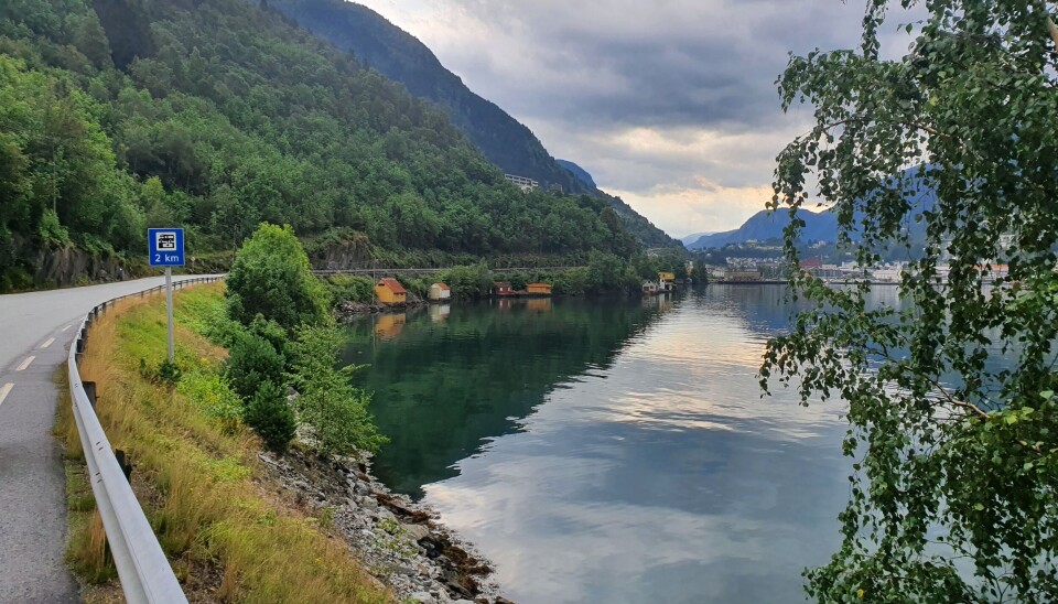 SIKRING: Riksvei 13 mellom Djupevik og Kviturtunnelen i Vestland skal rassikres.