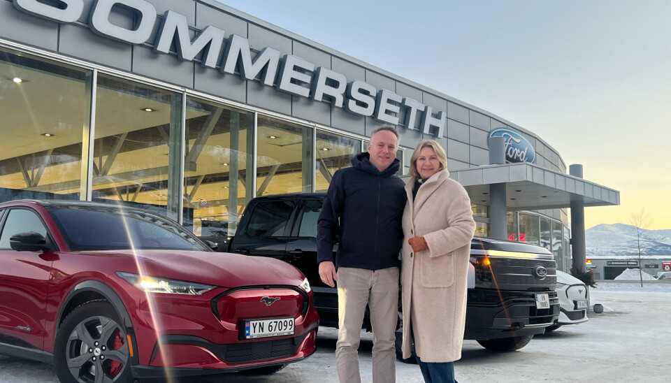 NARVIK OG TROMSØ: Bård og Heidi Sommerseth driver Ford-forhandleren Sommerseth AS i Narvik. Nå utvider de til Tromsø.