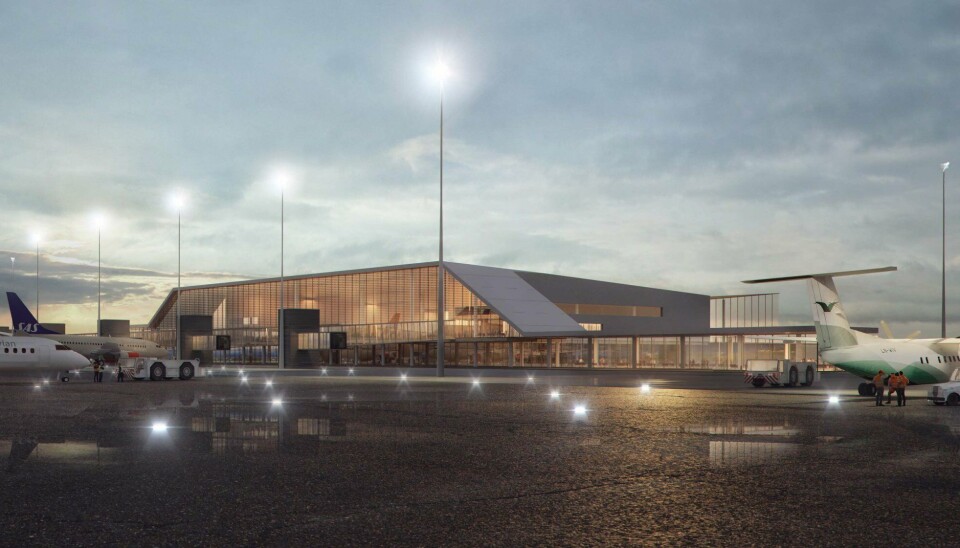 NY FLYPLASS: Peab Anlegg har kontrakt på flyplassbygging i Bodø. Nå er finansieringen godkjent.