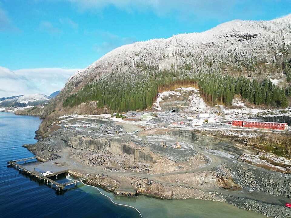 BYGGING: Anlegget i Engebø er i gang med å bygges.