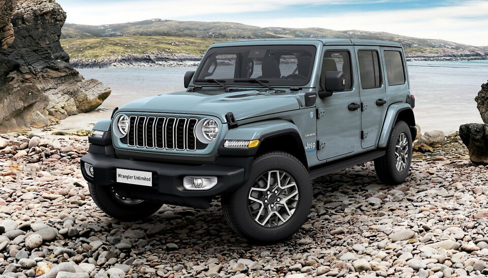 2024: Jeep Wrangler Sahara er en av to Wrangler versjoner som markedsføres i Norge. De nye versjonene er på plass til våren.
