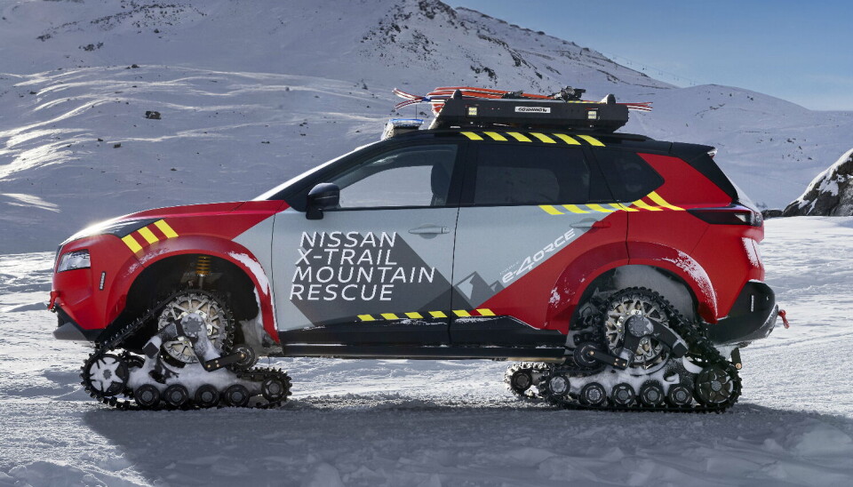 PÅ BELTER: Nissan X-Trail på belter
