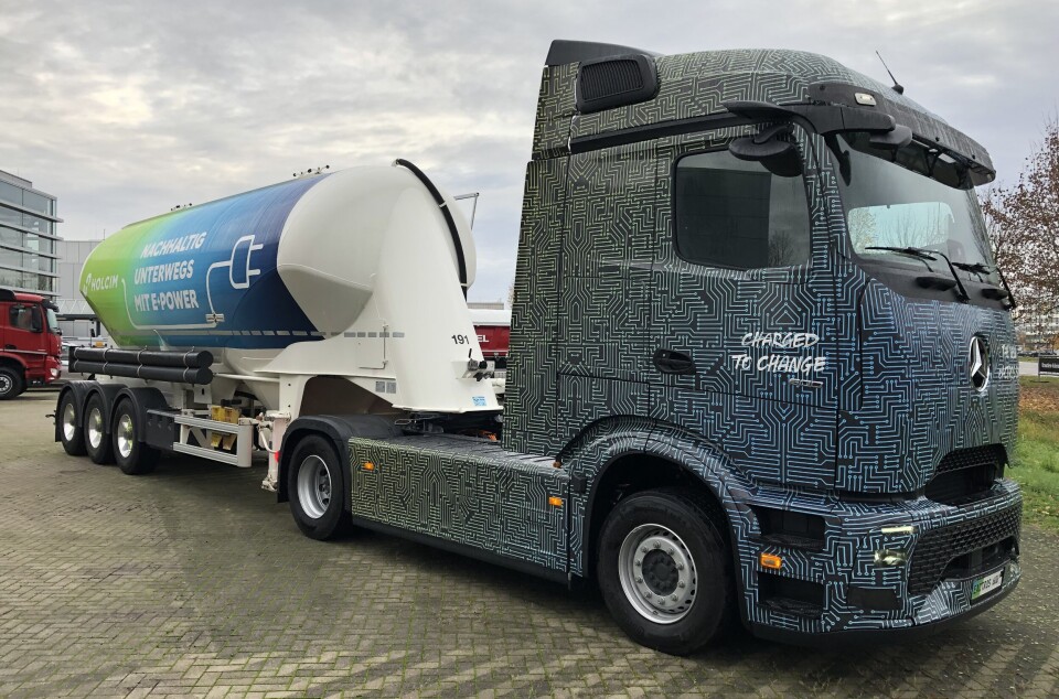 STOR ORDRE: 1000 eActros 600 skal benyttes til å distribuere byggevarer for Holcim.