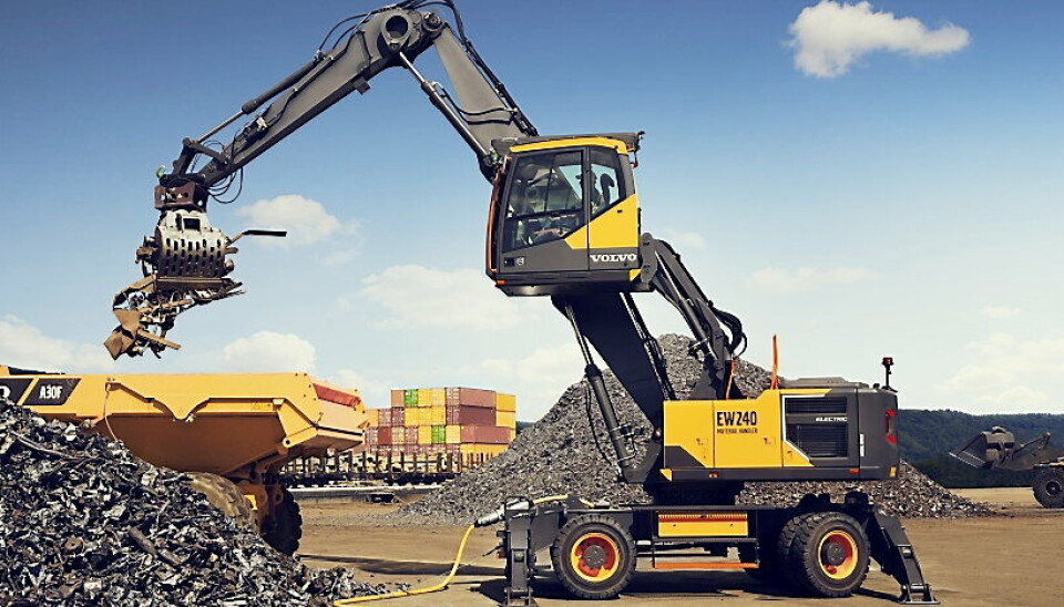 MATERIALHÅNDTERING MED LEDNING: Volvo CE er klare med sin nye elektriske materialhåndteringsmaskin.