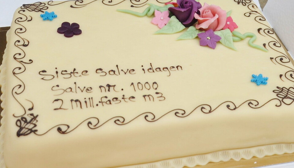 KAKE: Salven ble markert med kakefest.