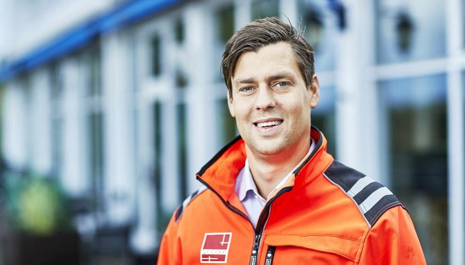 EN AV TIDENES STØRSTE ASFALTKONTRAKTER I NORGE: Martin Holmqvist, direktør i Veidekke Asfalt kan notere seg en asfaltavtale verdt 264 millioner kroner eksl. mva.