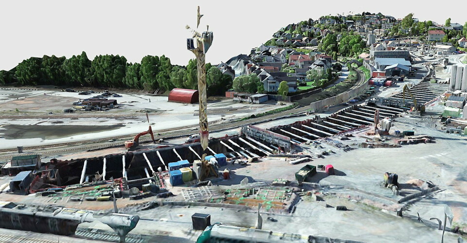 BETONGTUNNEL: Veidekke bygger en 540 meter lang betongtunnel som bygges med åpen byggegrop, og går over i en ca. 290 meter lang løsmassetunnel under Strømsåsen.