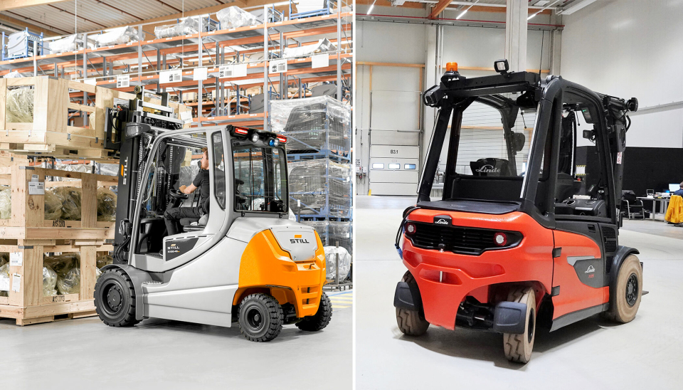 Kion Group lager både Still og Linde gaffeltrucker. Nå vil begge merkene havne hos samme forhandler i Norge dersom Hesselbergs oppkjøp av Still Norge går i orden.