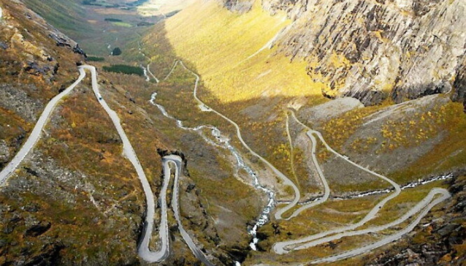RASSIKRING: Trollstigen er en strekning som det jevnlig går ras. (Illustrasjonsbilde)