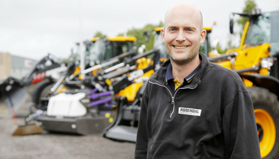 BYTTER BEITE: Dagfinn Søgård har hatt stålkontroll på JCB-maskinene i en årrekke, men ble headhuntet til toppjobb for Liugong i Skandinavia.