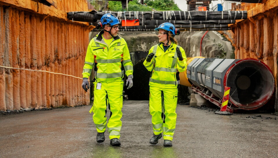 NRC GROUP: Entreprisen fra Fornebubanen innebærer riving, tunnelfornyelse, tunnelutvidelse og kobling av spor. Her fra Fornebubanen-prosjektet på Skøyen