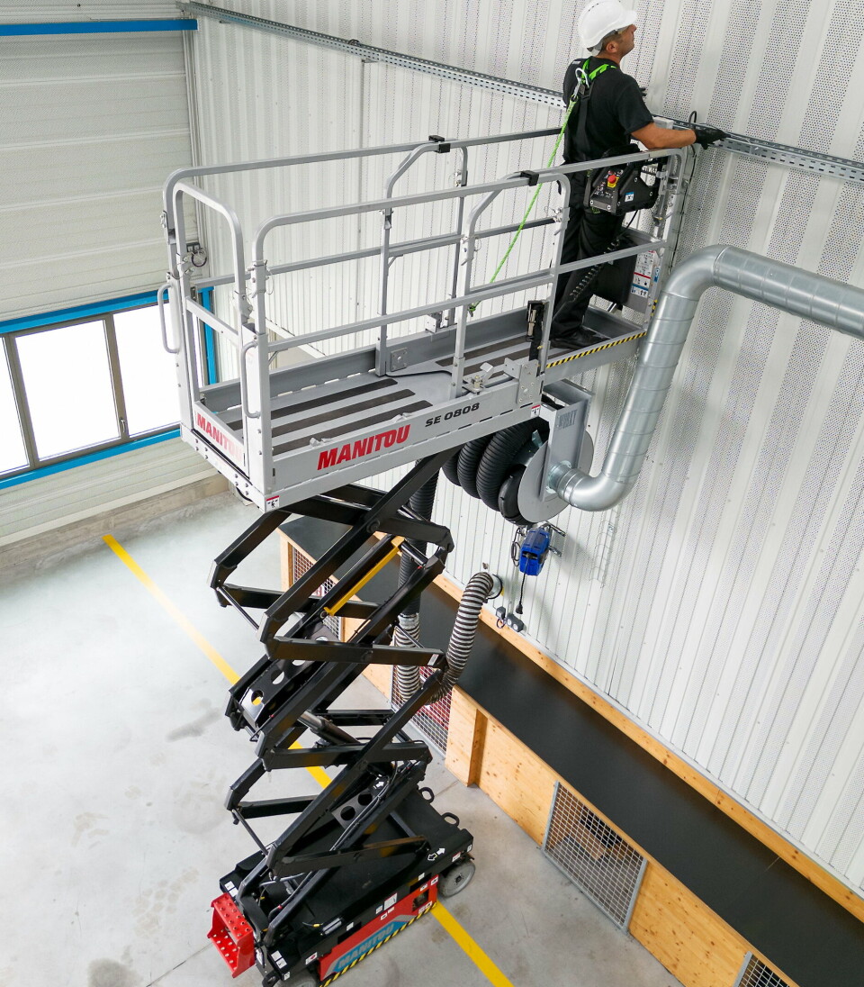 SAKSELIFT: Manitou lanserer i april to modeller, SE 0808 og SE 1008, med arbeidshøyder på henholdsvis 8 m og 10 m.