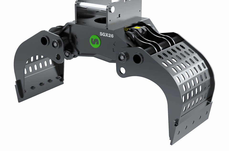 NY SERIE SORTERINGSKLYPER: Steelwrist har utviklet ny serie sorteringsklyper som er lettere, sterkere og gir bedre beskyttelse av ledninger og koblinger.