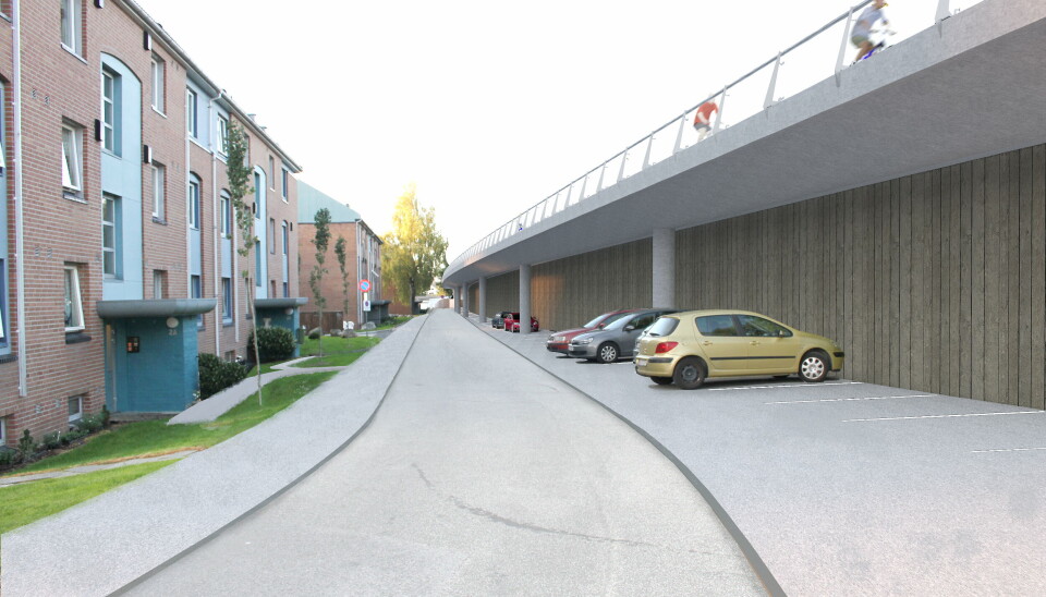 SYKKELSTAMVEI: Illustrasjonsbilde av den nye sykkelstamveien. Foto: Statens vegvesen