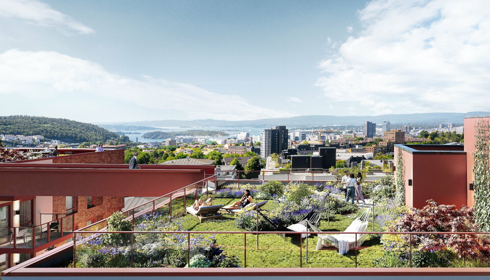 TOTALENTREPRENØR: Nordr har valgt Veidekke som totalentreprenør for boligprosjektet Grønvollkvartalet på Helsfyr i Oslo.