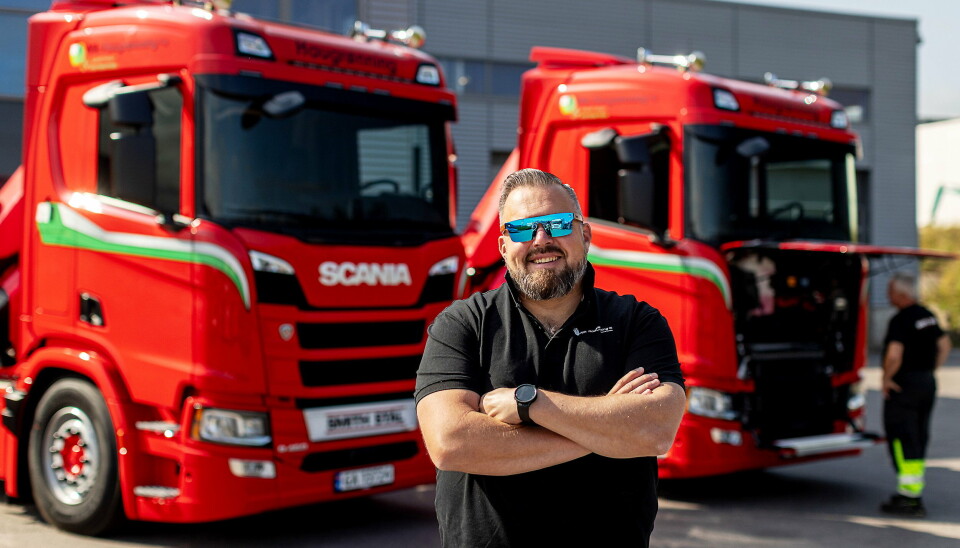 FÅTT GARANTIER: Richard Thorvaldsen, avdelingsleder hos Nik. Haugrønning AS i Vestfold, sier de har fått garantier fra Scania at dreiemomentkurven på motorene skal være lik diesel.