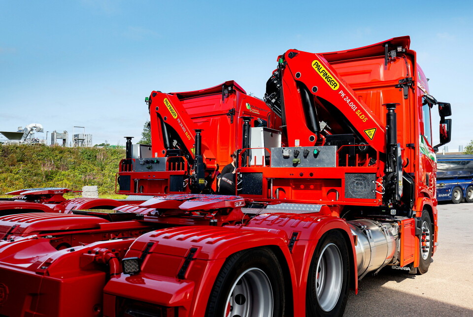 PÅBYGG: Palfinger PK-24.001 SLD5 D med hydraulisk rekkevidde på 14,7 meter.