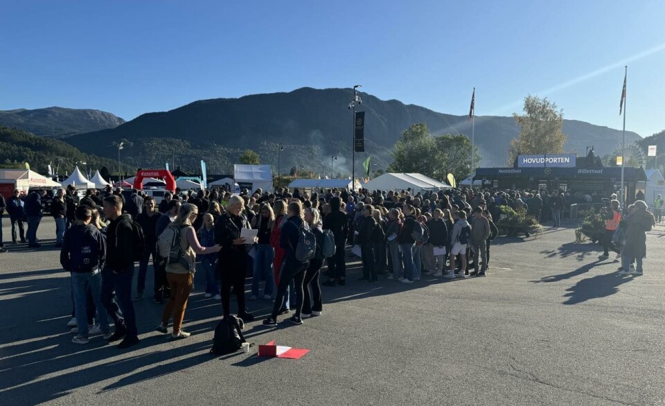 KØ: Køen er som vanlig stor når Dyrsku'n åpner så også i år.