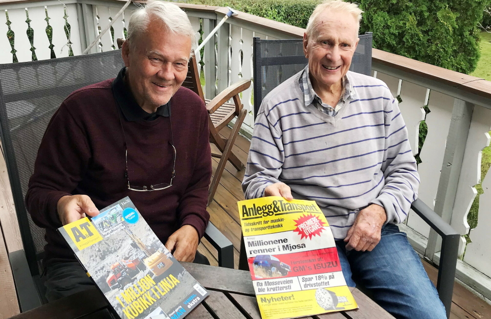 FRA FØRSTE STUND: Bjørn Eilert Eriksen (t.v.) har naturlig nok vært med fra første stund i bladets historie. Det har også Kjeld Gustavsen som ivrig leser, og i noen tilfeller intervjuobjekt.