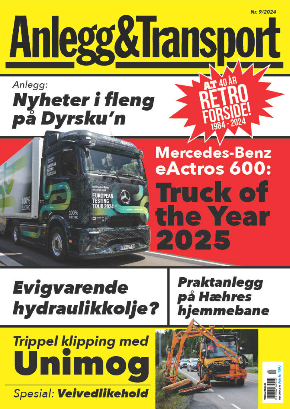 2024: Slik ser siste utgave av Anlegg&Transport ut. Designet er gammelt, sakene er nye.