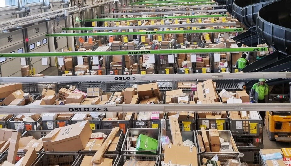 Illustrasjonsbilde fra Posten/Bring pakkesentral.