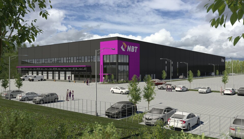Nok et logistikkbygg på Lahaugmoen