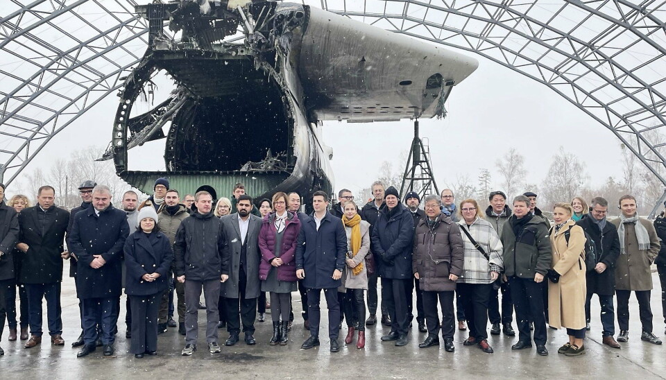 URTF OG RELINC: Samferdselsminister Jon-Ivar Nygård var fredag i Ukraina, der han har møtte kolleger fra rundt 25 land på et dialogmøte i regi av International Transport Forum i Kyiv