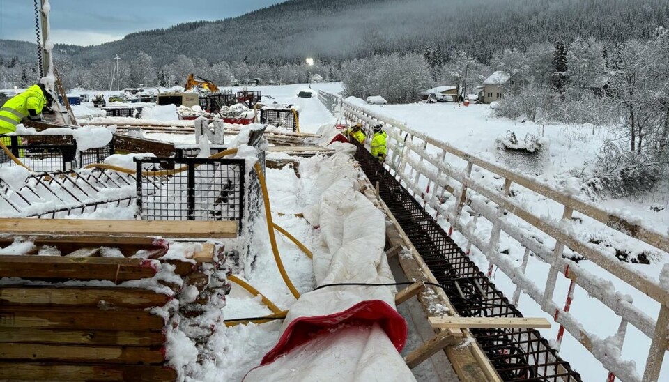 ARBEID: Anleggsområde Nevernes i november 2024.